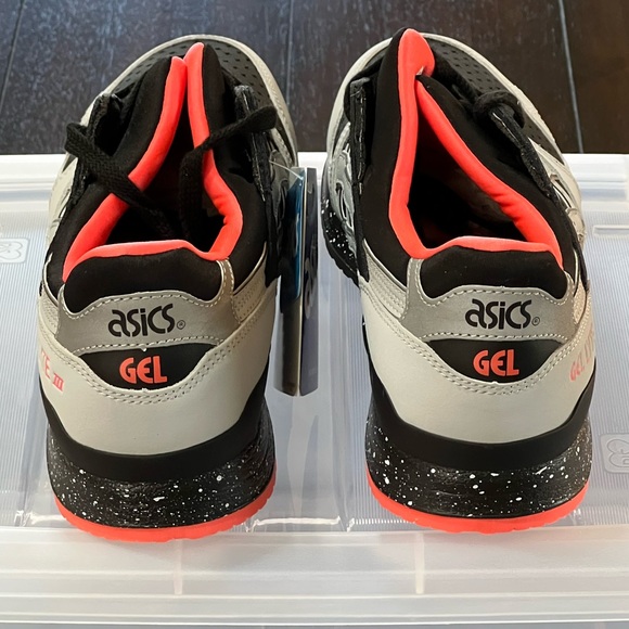 DS 2016 ASICS GEL LYTE III 3 BLACK/MANGO/CEMENT/3M MENS SHOES SIZE 8.5 RARE - Picture 8 of 10